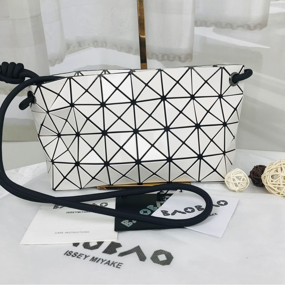 NWT Bao bao  Issey Miyake Shoulder Bag Off white